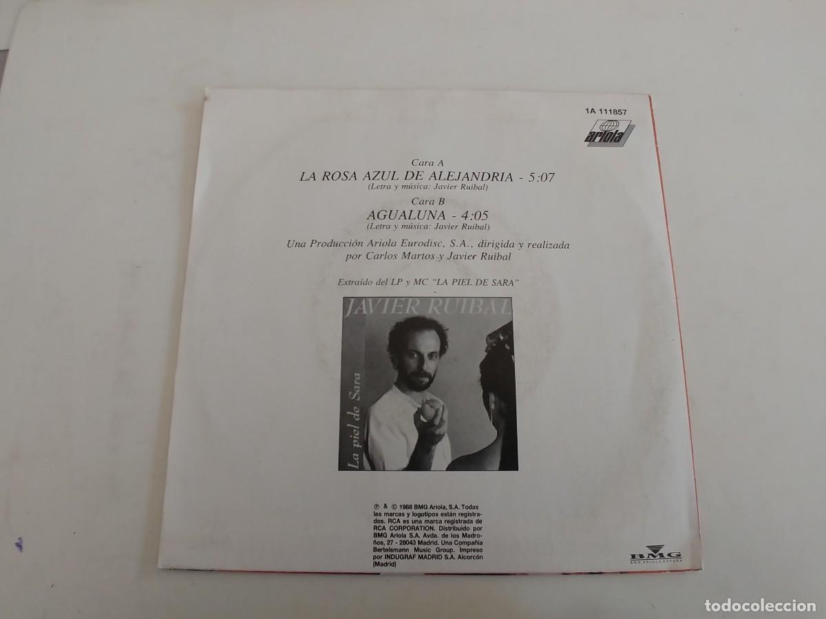Discos de vinilo: JAVIER RUIBAL-SINGLE LA ROSA AZUL DE ALEJANDRIA - Foto 2