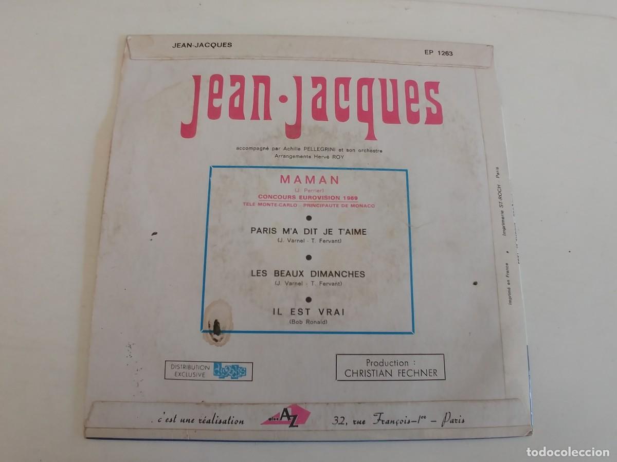 Discos de vinilo: JEAN JACQUES-EP MAMAN +3-FRANCES - Foto 2