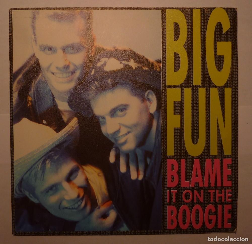 Discos de vinilo: BIG FUN / BLAME IT ON THE BOOGIE / 1989 / SINGLE - Foto 1