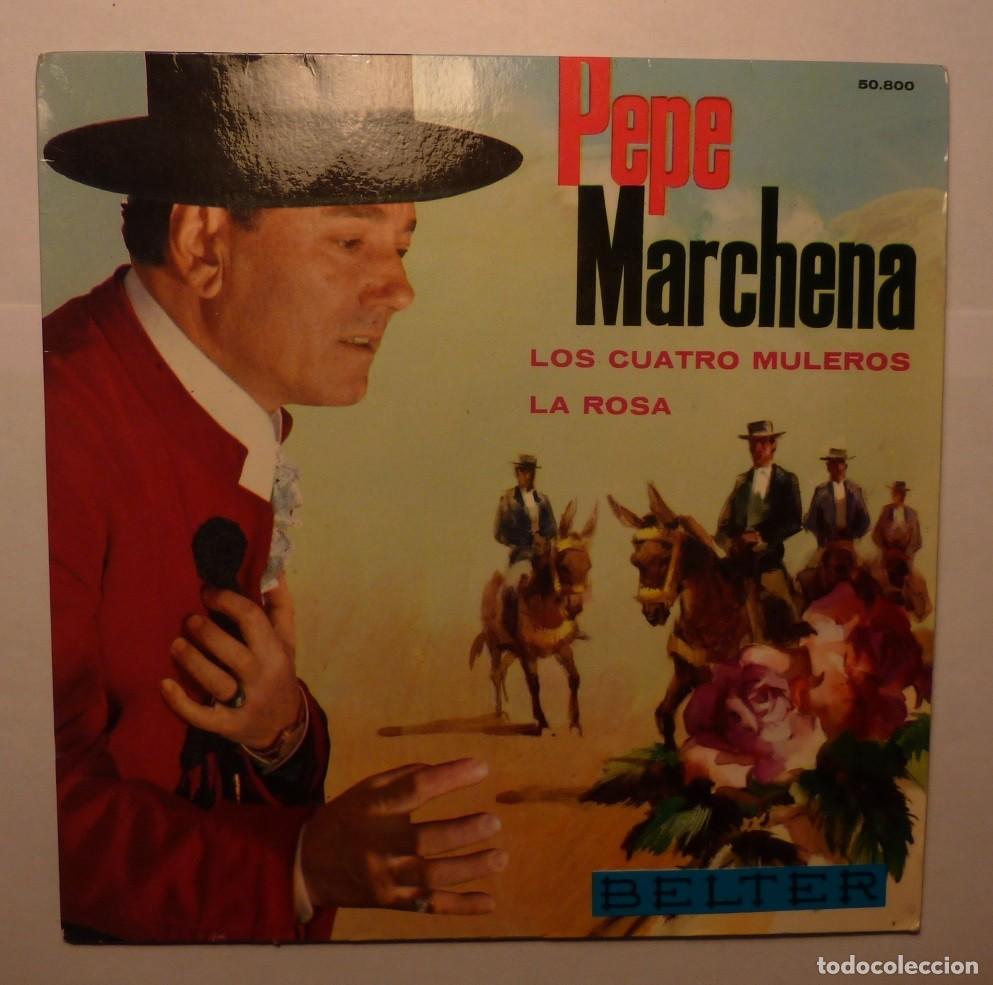 Discos de vinilo: PEPE MARCHENA / LOS CUATRO MULEROS+3 / 1963 / EP - Foto 1