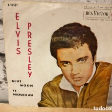 Discos de vinilo: ELVIS PRESLEY ‎– BLUE MOON / I NEED YOU SO - SINGLE VINILO EDICIÓN ESPAÑOLA DE 1962. Lote 385448574