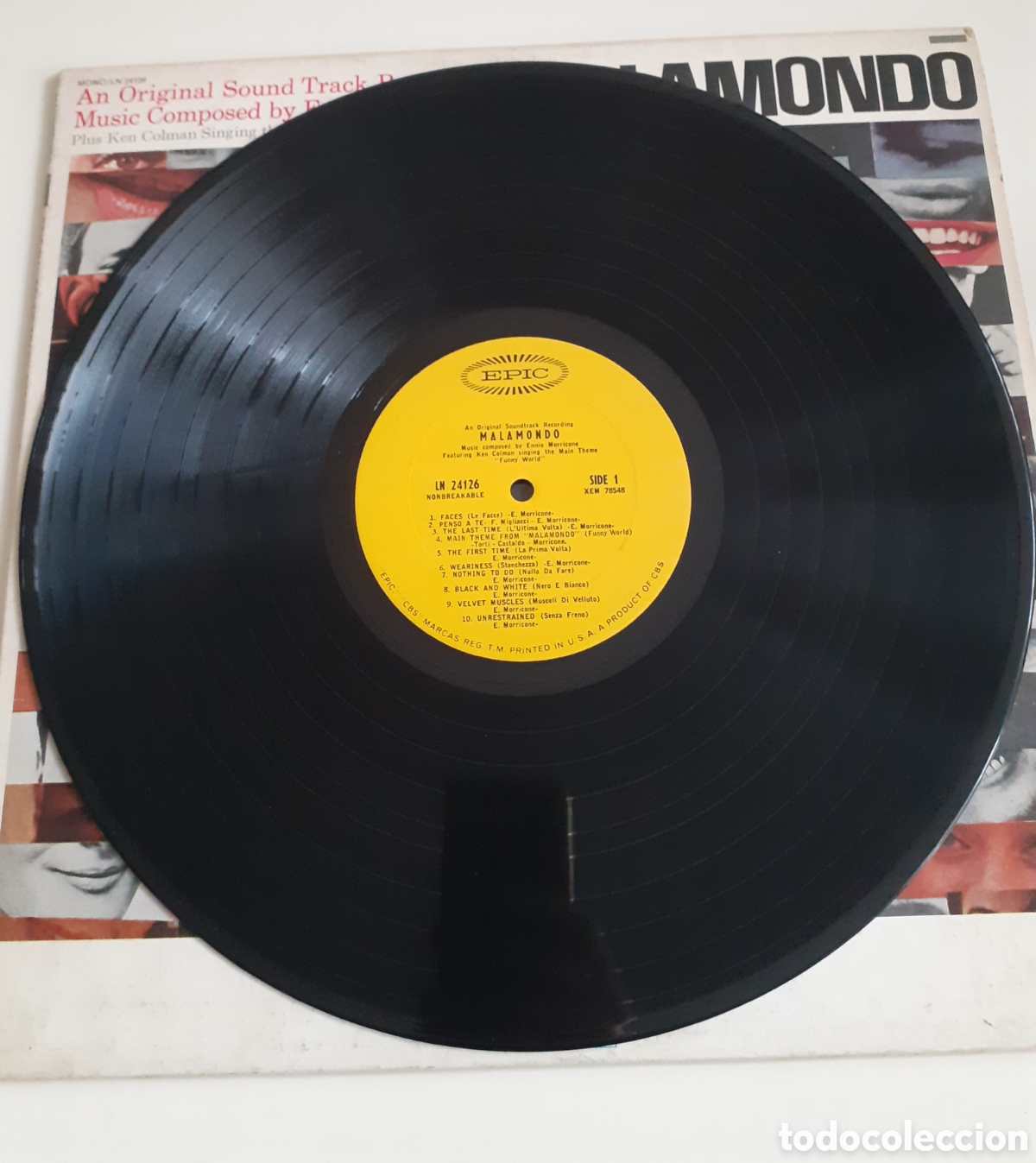 Discos de vinilo: Ennio Morricone, Malamondo Lp 1964 - Foto 3