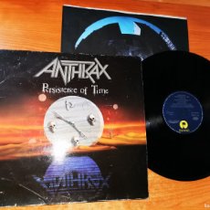 Discos de vinilo: ANTHRAX PERSISTENCE OF TIME LP VINILO DEL AÑO 1990 ENCARTE HEAVY CONTIENE 11 TEMAS