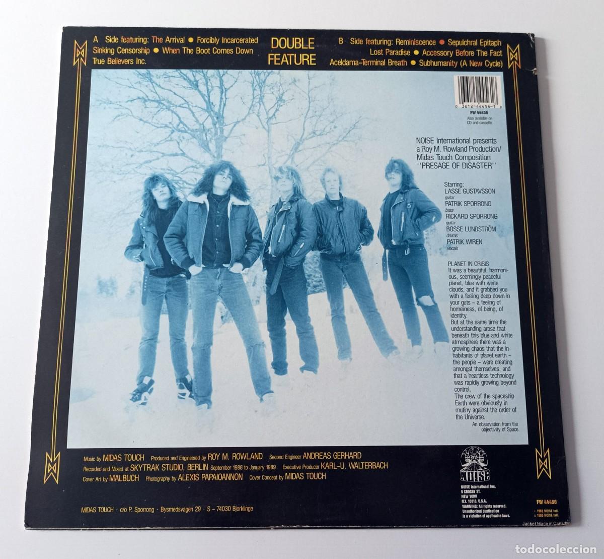 Discos de vinilo: LP MIDAS TOUCH - PRESAGE OF DISASTER - Foto 2