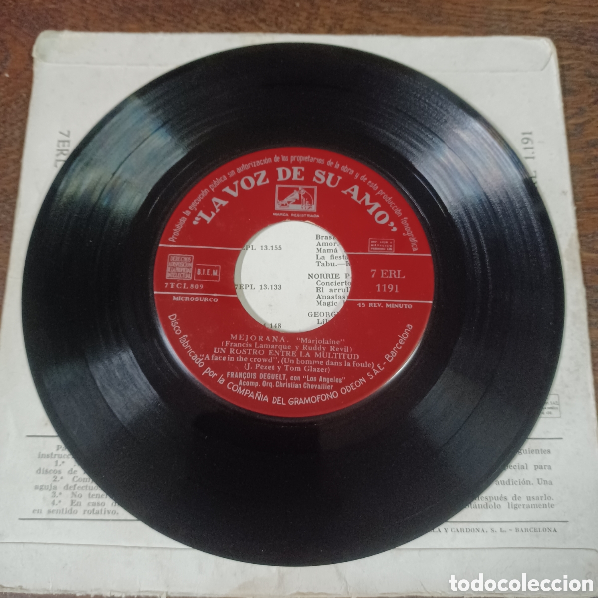 Discos de vinilo: FRANCOIS DEGUELT - ONLY YOU + 3 - Foto 5