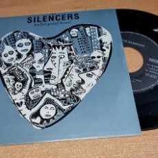 Discos de vinilo: THE SILENCERS BULLETPROOF HEART 7” SINGLE VINILO DEL AÑO 1991 ESPAÑA CONTIENE 2 TEMAS. Lote 385731804
