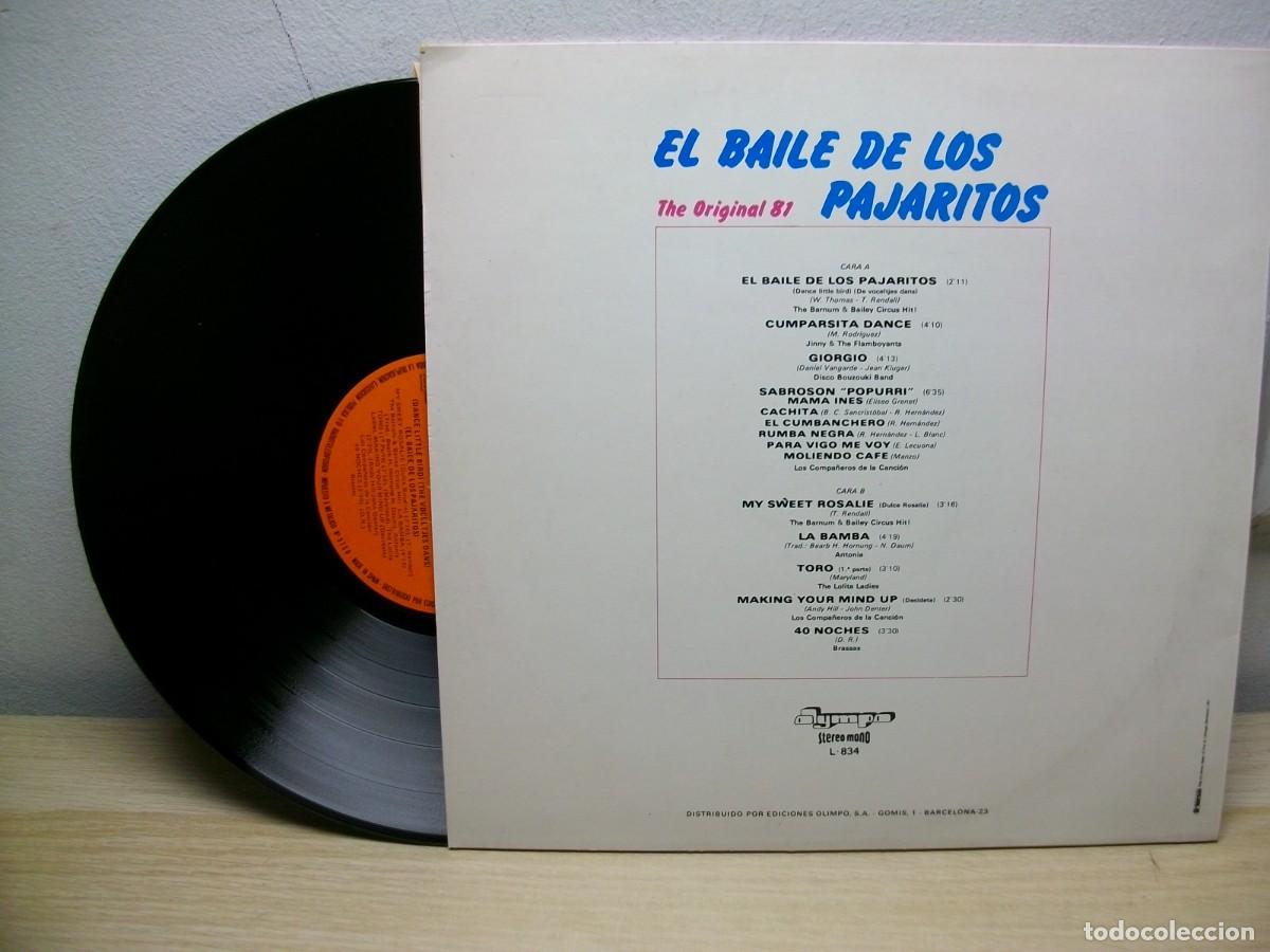 Discos de vinilo: EL BAILE DE LOS PAJARITOS THE ORIGINAL 1981 LP - Foto 2