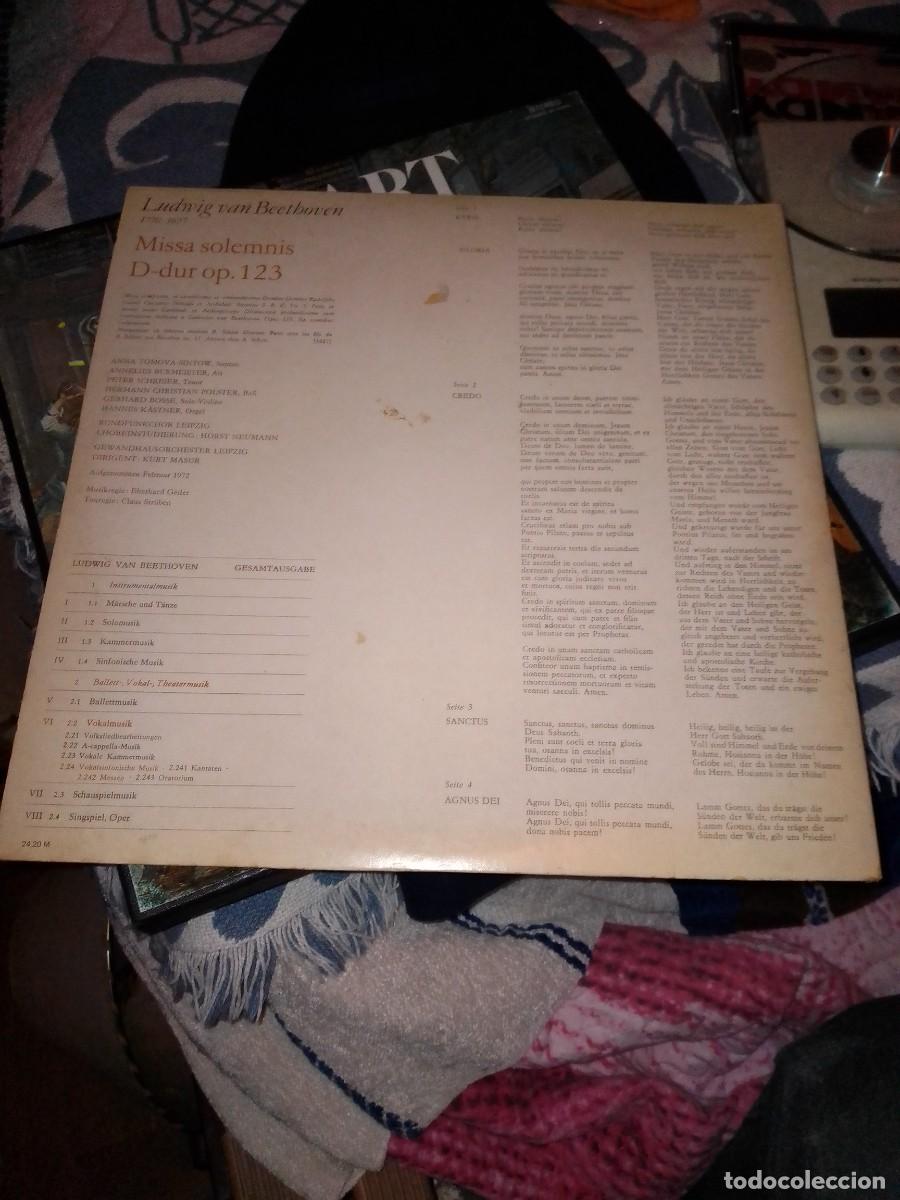 Discos de vinilo: Beethoven Misa Solemnis Eterna 1972. Disco doble - Foto 2