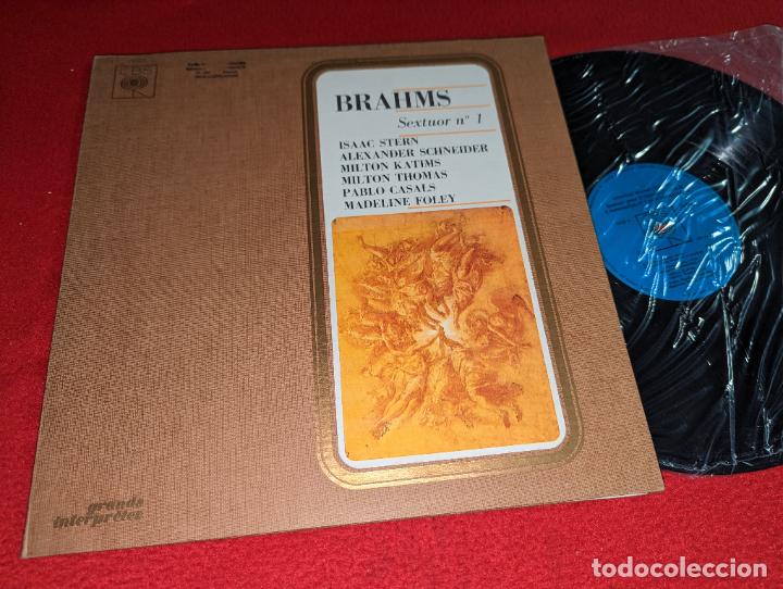 Discos de vinilo: BRAHMS sextour 1 STERN+SCHNEIDER+KATIMS+THOMAS+CASALS+FOLEY LP 1973 CBS FRANCE gatefold