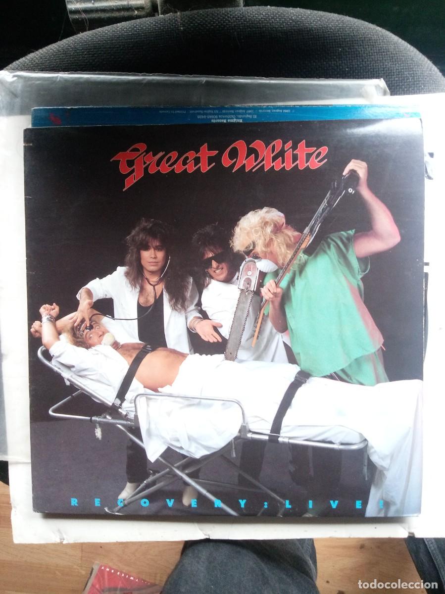 Discos de vinilo: great white recovery live 1987 canada insert lp - Foto 1