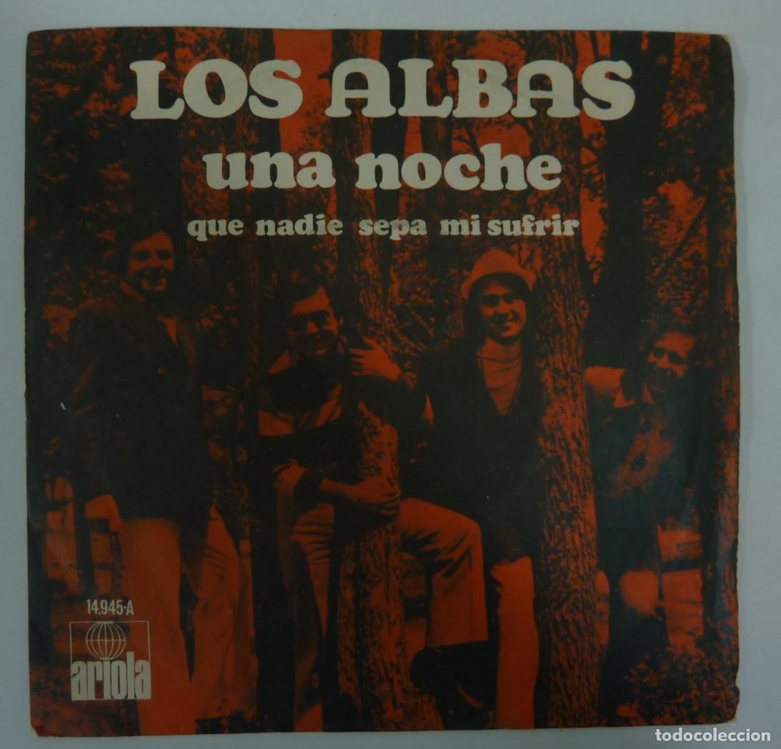 Discos de vinilo: LOS ALBAS // UNA NOCHE // 1971 // SINGLE - Foto 1
