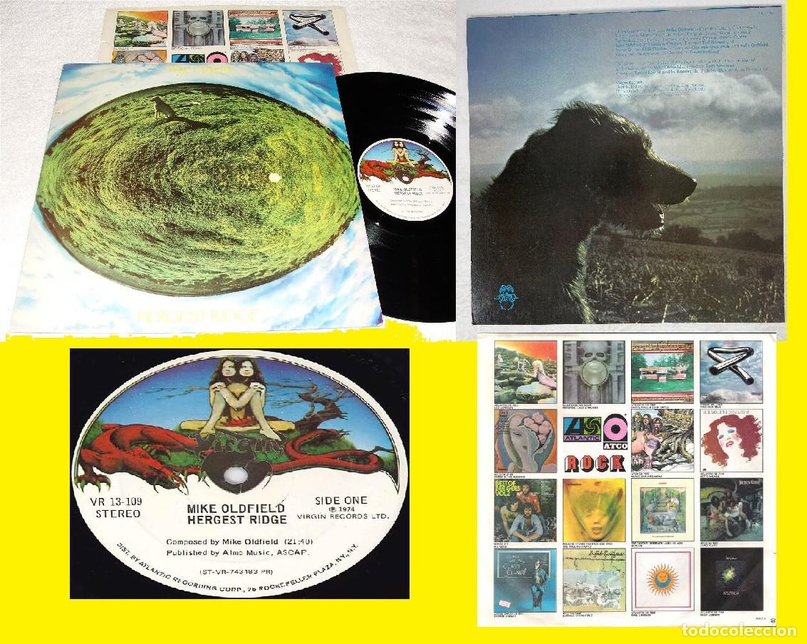 Discos de vinilo: MIKE OLDFIELD - hergest ridge 74 !! RARA 1&ordf; ORIG EDT USA, RARO 1&ordm; PRESS VIRGIN !! TODO EXC