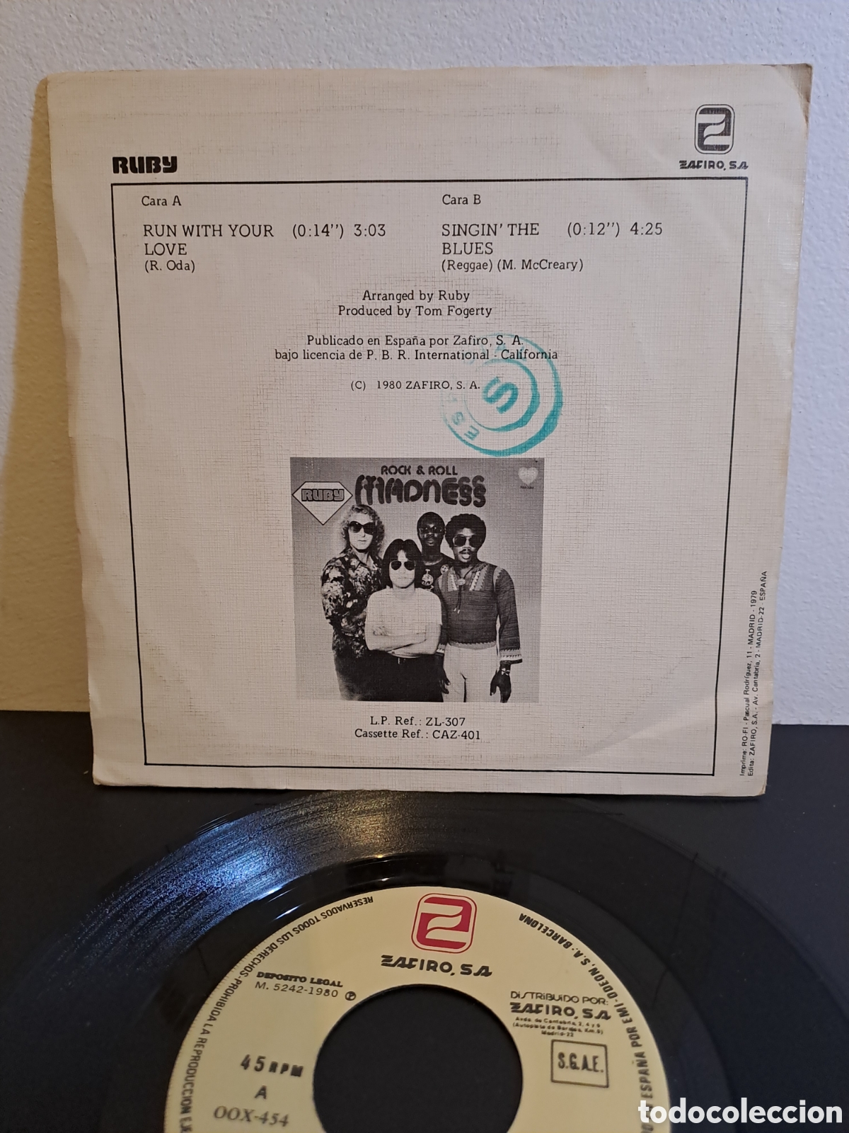 Discos de vinilo: ***Ruby (16)&nbsp;&ndash;&nbsp;Rock & Roll Madness / Run With Your Love. LCS.1 - Foto 2