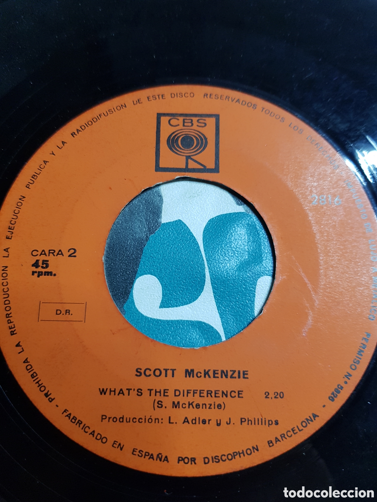 Discos de vinilo: Single 7&rdquo; Scott Mackenzie 1987? San Francisco - Foto 3