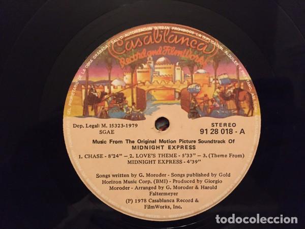 Discos de vinilo: Giorgio Moroder &ndash; El Expreso De Medianoche (Banda Sonora Original De La Pel&iacute;cula) - Foto 3
