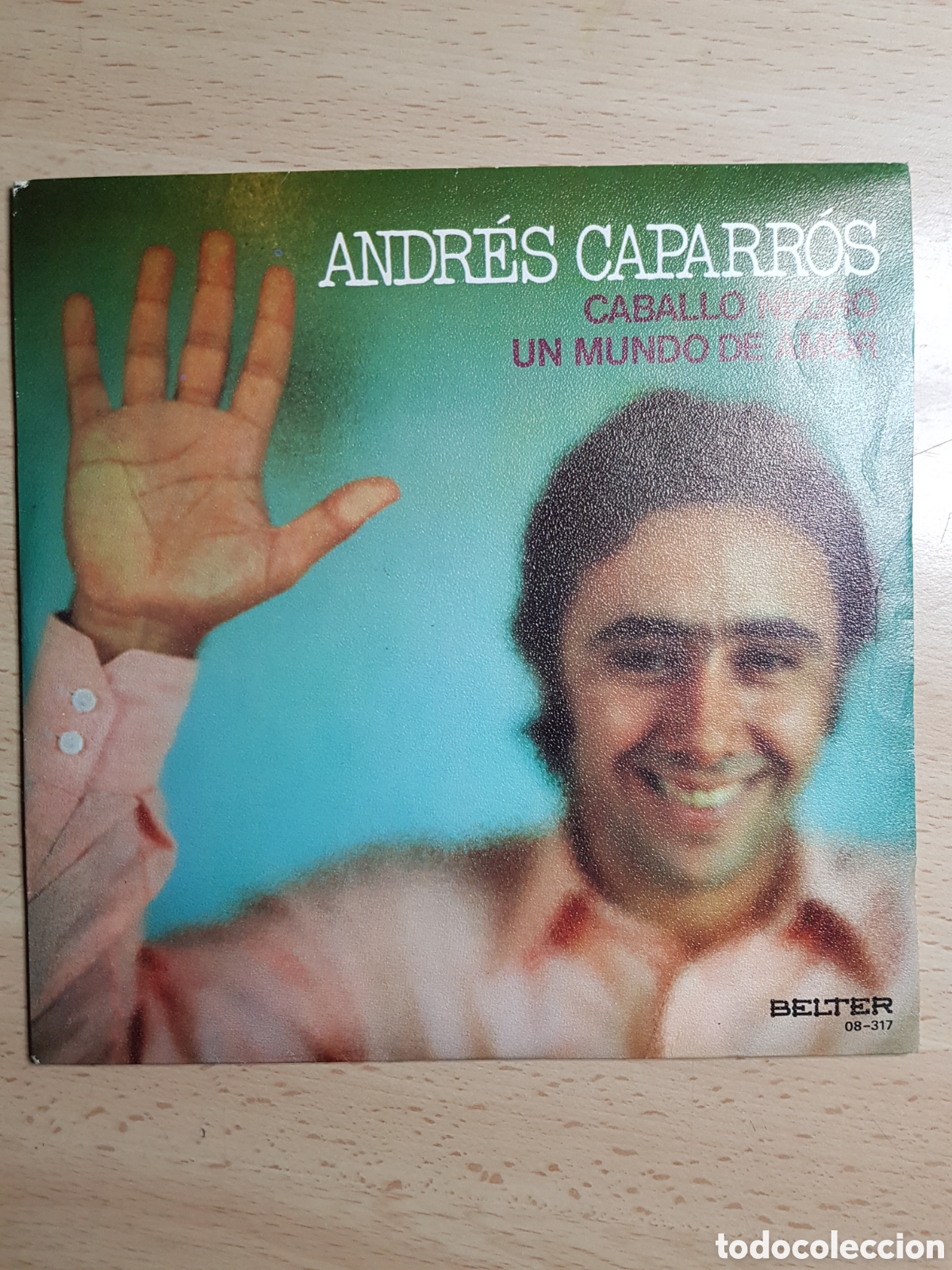 Discos de vinilo: Single 7&rdquo; Andr&eacute;s Caparros 1973 caballo negro. - Foto 1