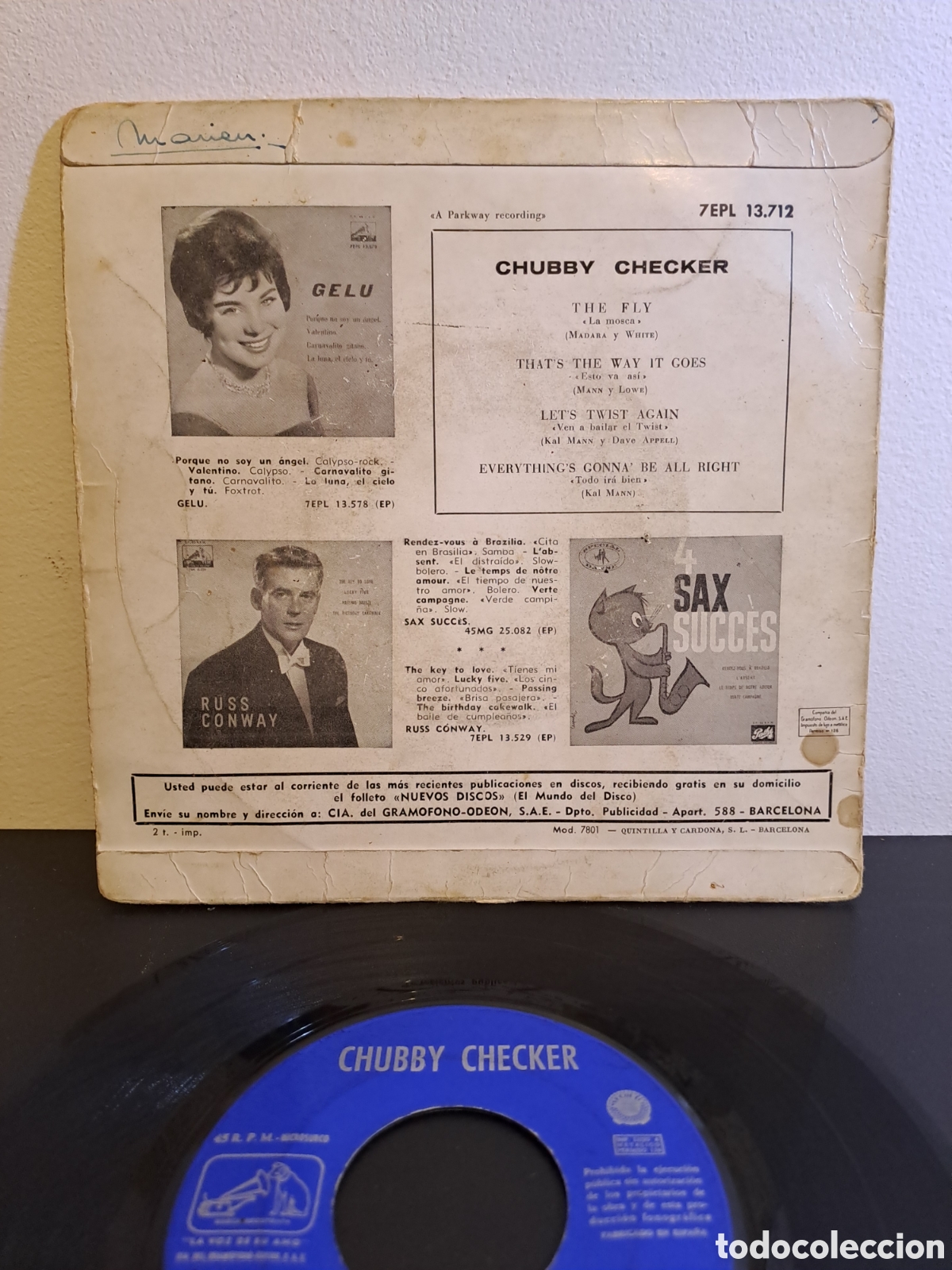 Discos de vinilo: *** Chubby Checker&nbsp;&ndash;&nbsp;The Fly . LCS.1 - Foto 2