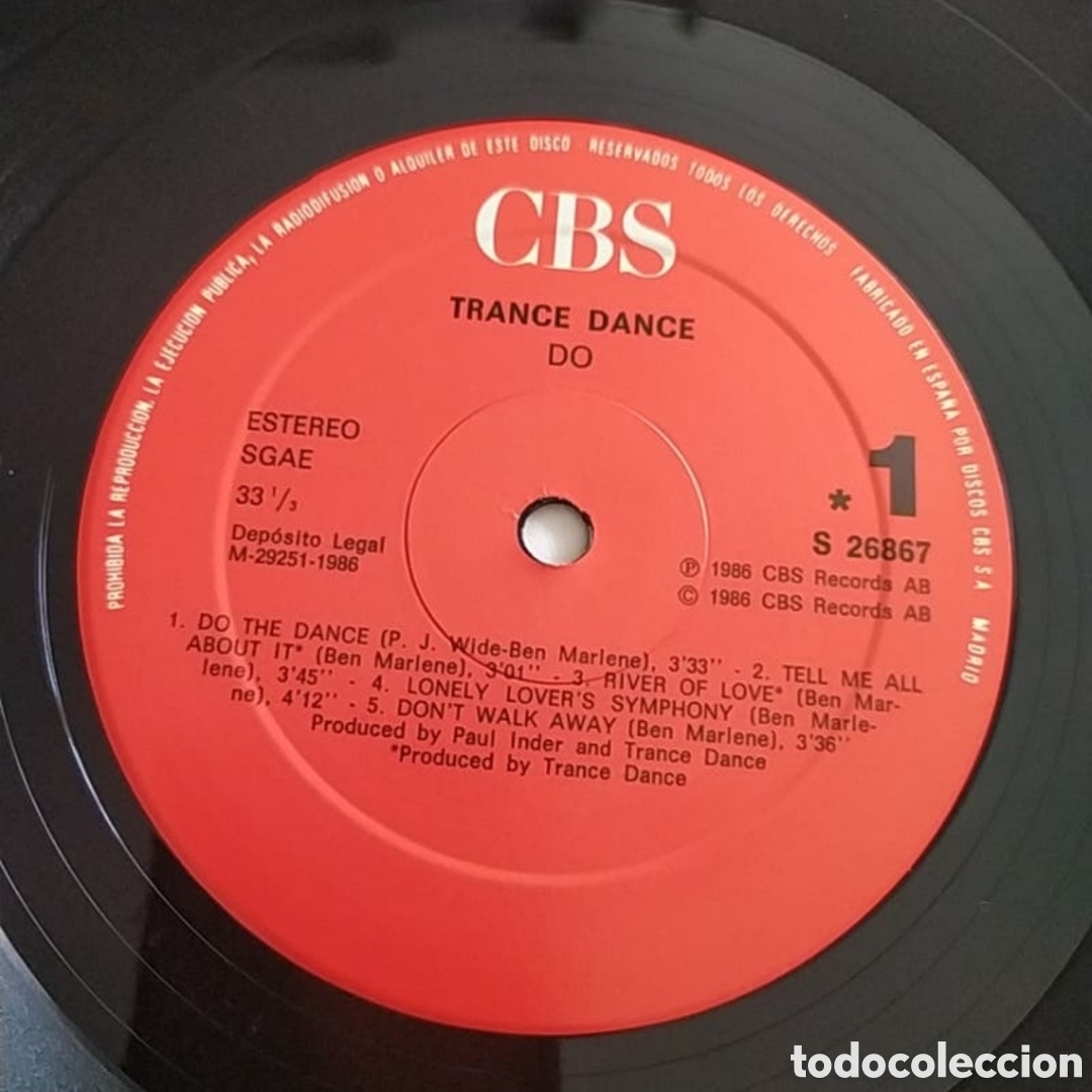 Discos de vinilo: Lp Trance Dance. DO (sin usar) - Foto 3