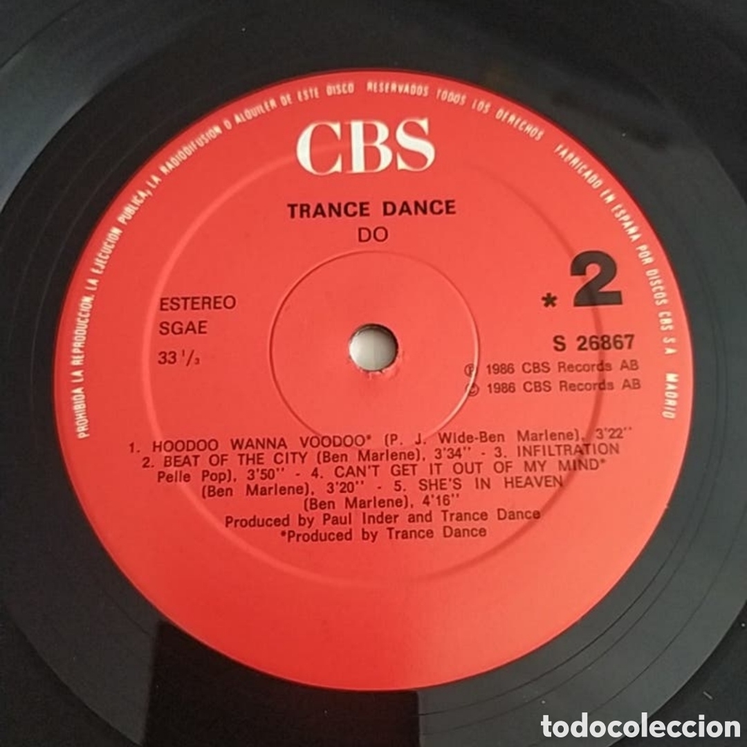 Discos de vinilo: Lp Trance Dance. DO (sin usar) - Foto 4