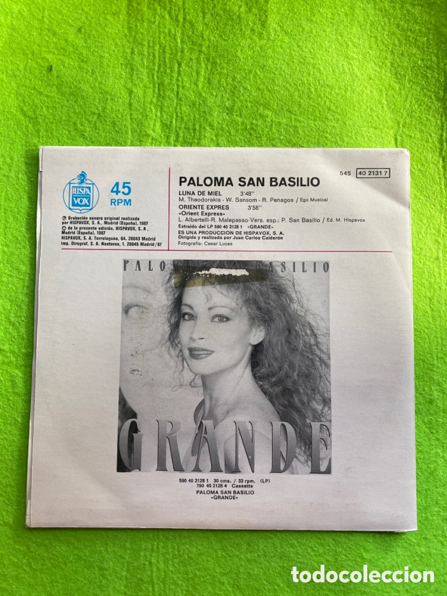 Discos de vinilo: Paloma san Basilio ( promocional) - Foto 3