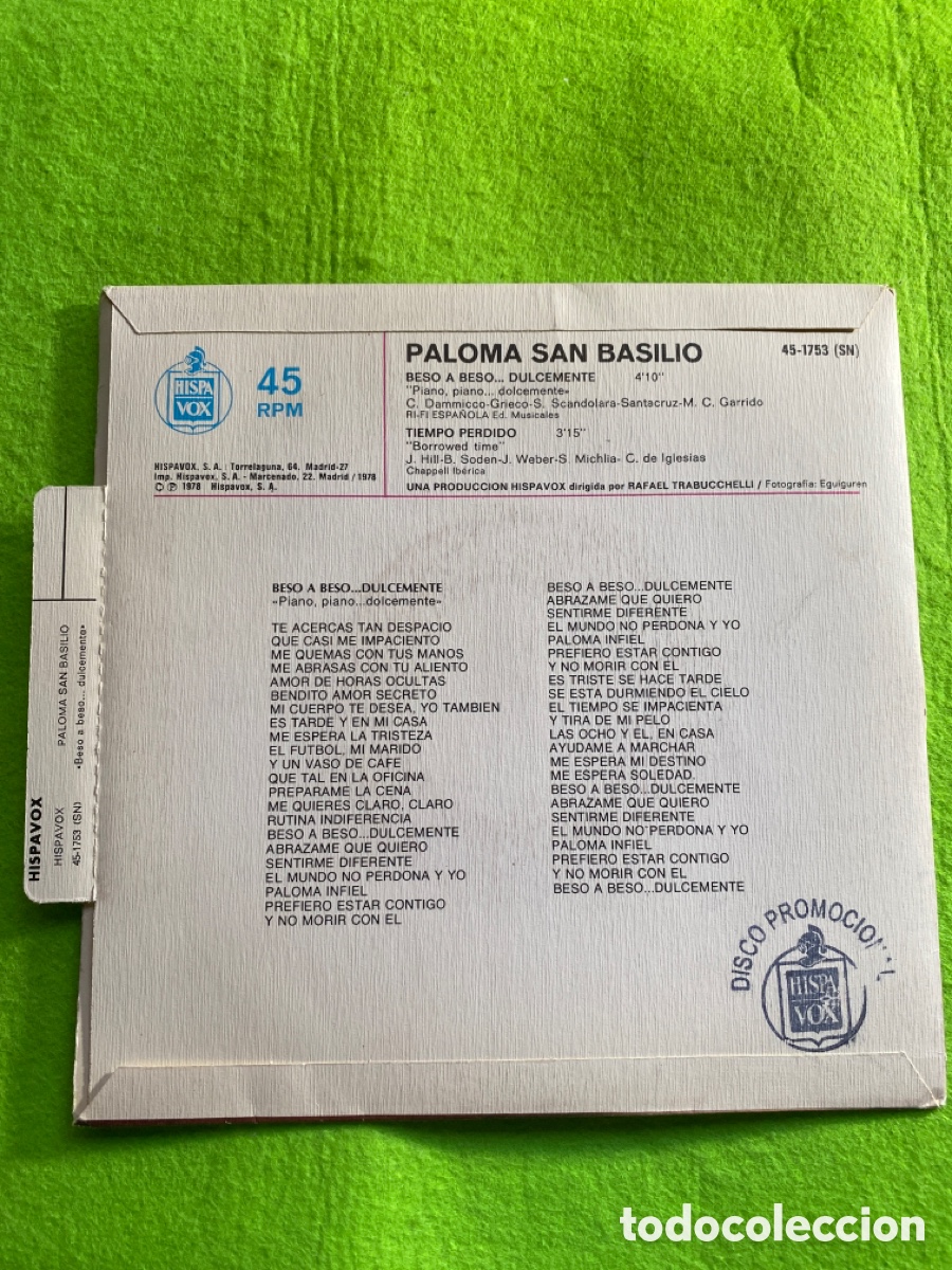 Discos de vinilo: Paloma san Basilio (promocional) - Foto 2