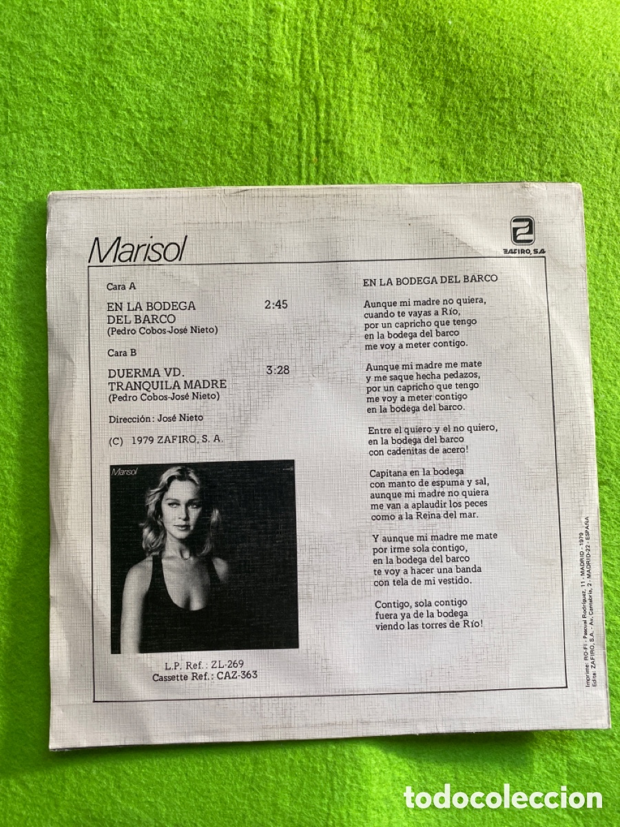 Discos de vinilo: Marisol ( promocional) - Foto 2