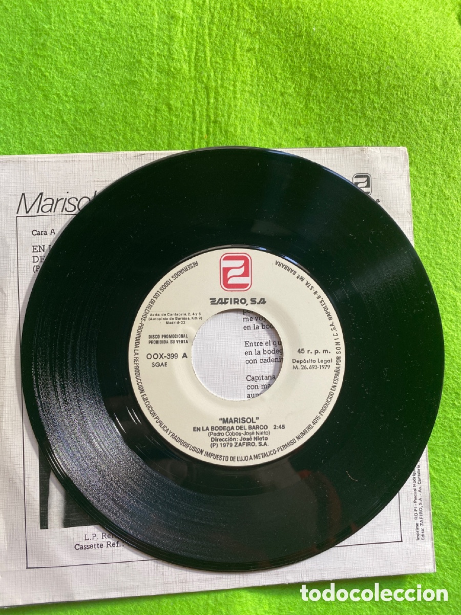 Discos de vinilo: Marisol ( promocional) - Foto 3