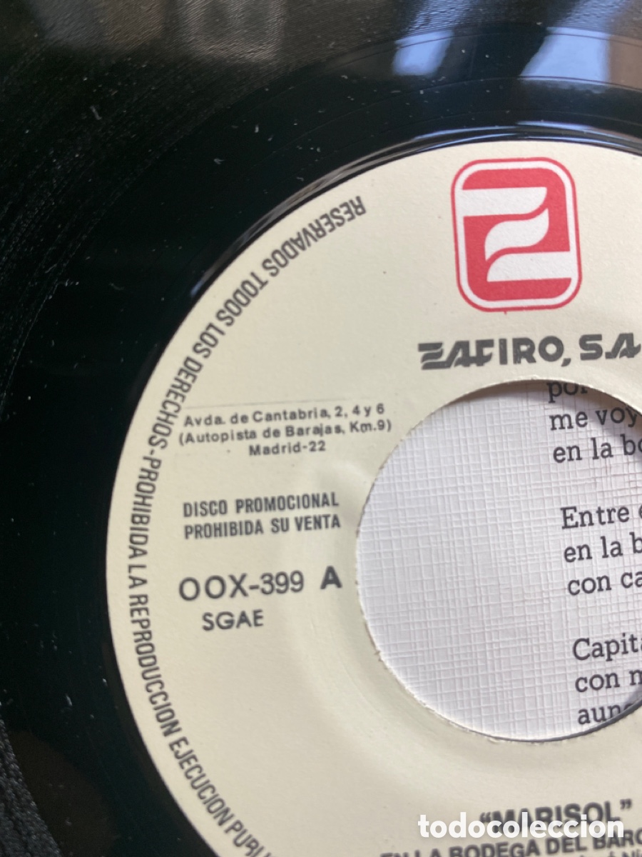 Discos de vinilo: Marisol ( promocional) - Foto 4