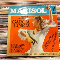 Discos de vinilo: MARISOL – INTERPRETA CANCIONES DE GARCIA LORCA. EP VINILO BUEN ESTADO.. Lote 386312149