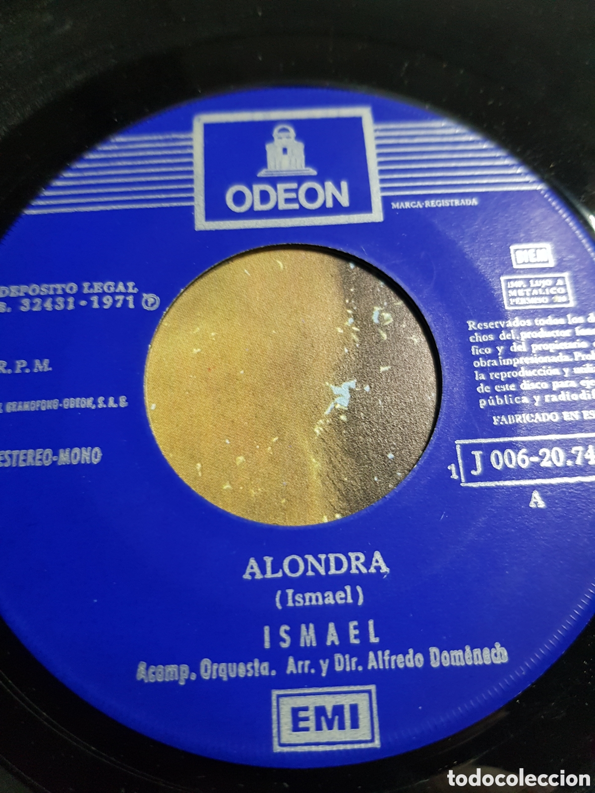 Discos de vinilo: Single 7&rdquo; Ismael 1971 Alondra. - Foto 3