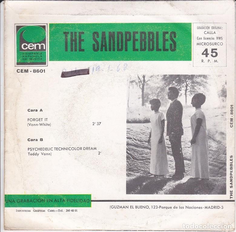 Discos de vinilo: The Sandpebbles &ndash; Forget it; Psychedelic technicolor dream &ndash; CEM 8601 &ndash; 1967 - Foto 2