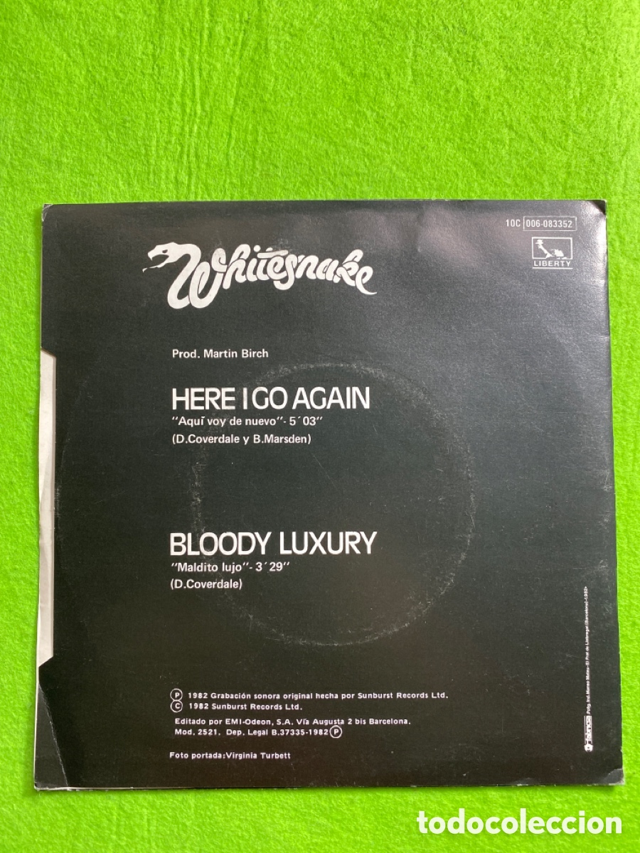 Discos de vinilo: Whitesnake ( versi&oacute;n espa&ntilde;ola ) - Foto 2