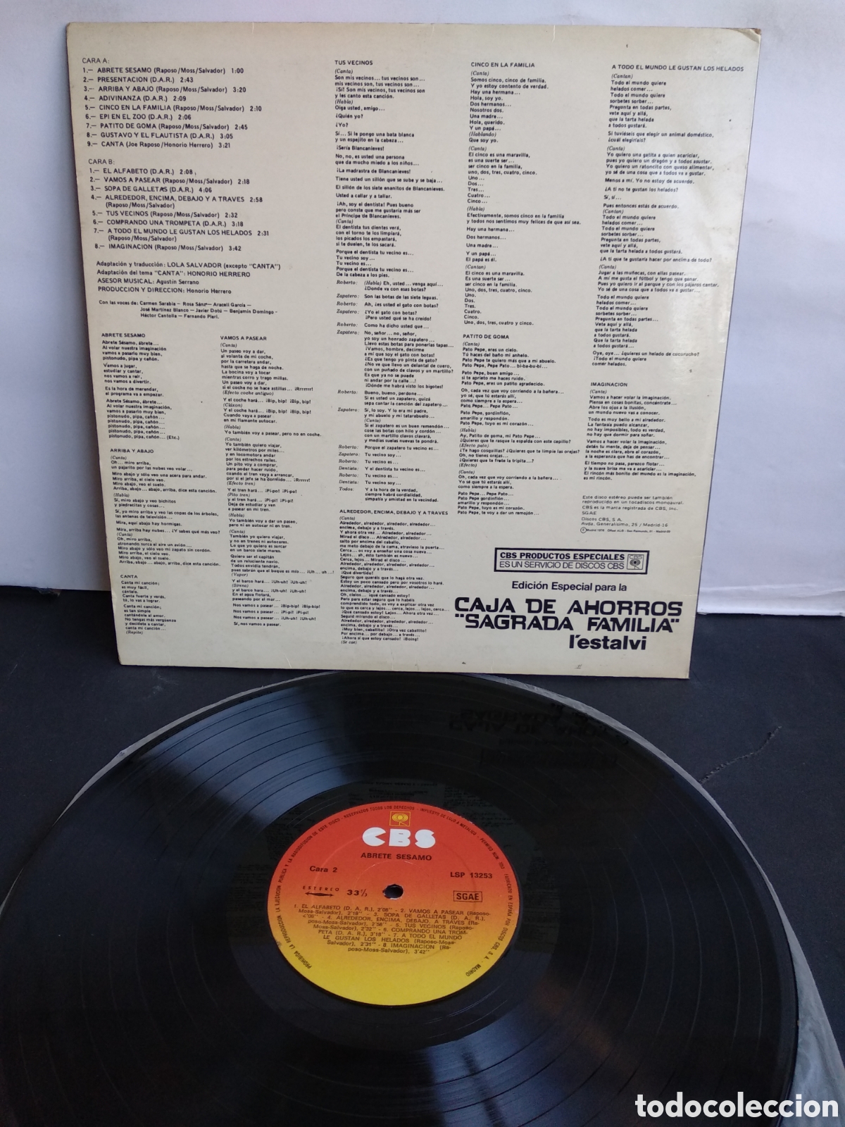 Discos de vinilo: *ABRETE SESAMO, SPAIN, CBS, 1976, LC.3 - Foto 2