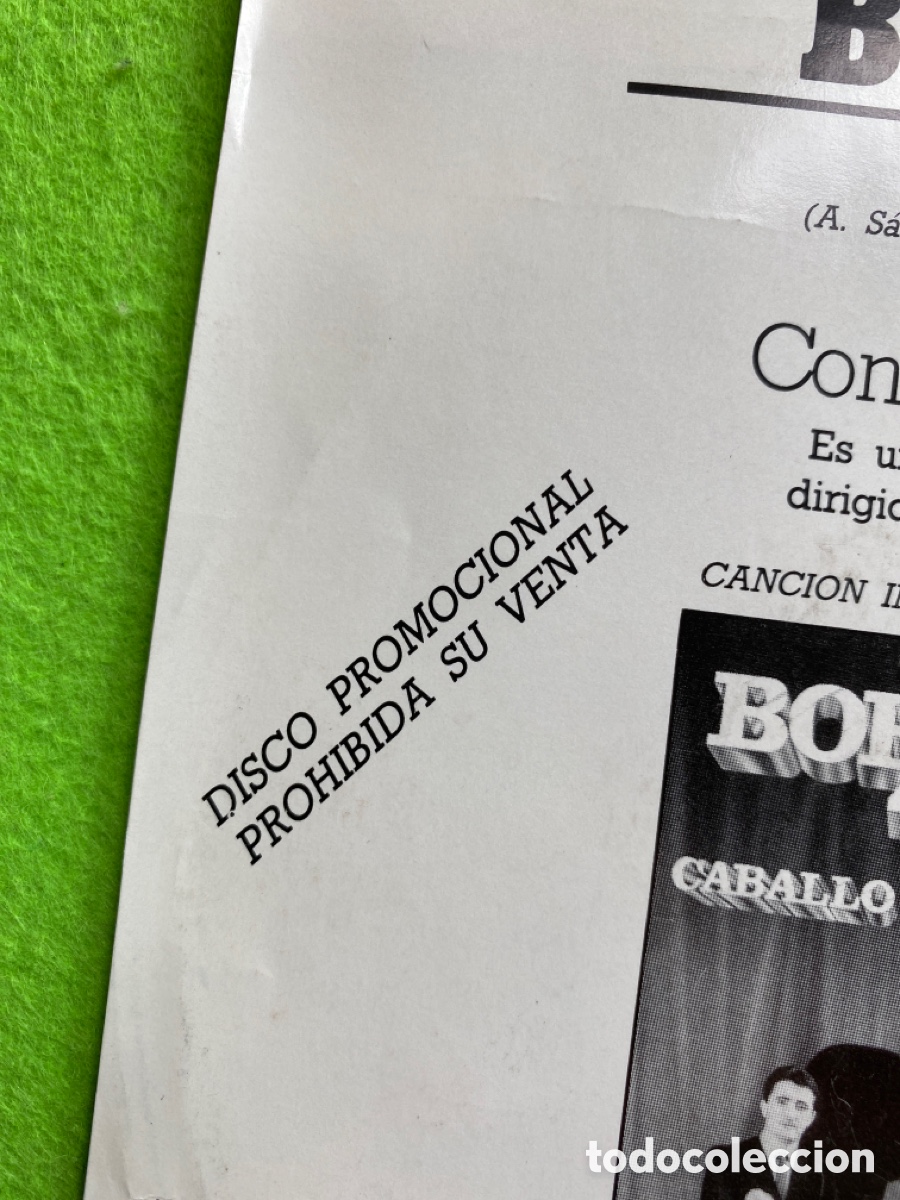 Discos de vinilo: Mar&iacute;a Jim&eacute;nez y Bord&oacute;n 4 (promocional) - Foto 3