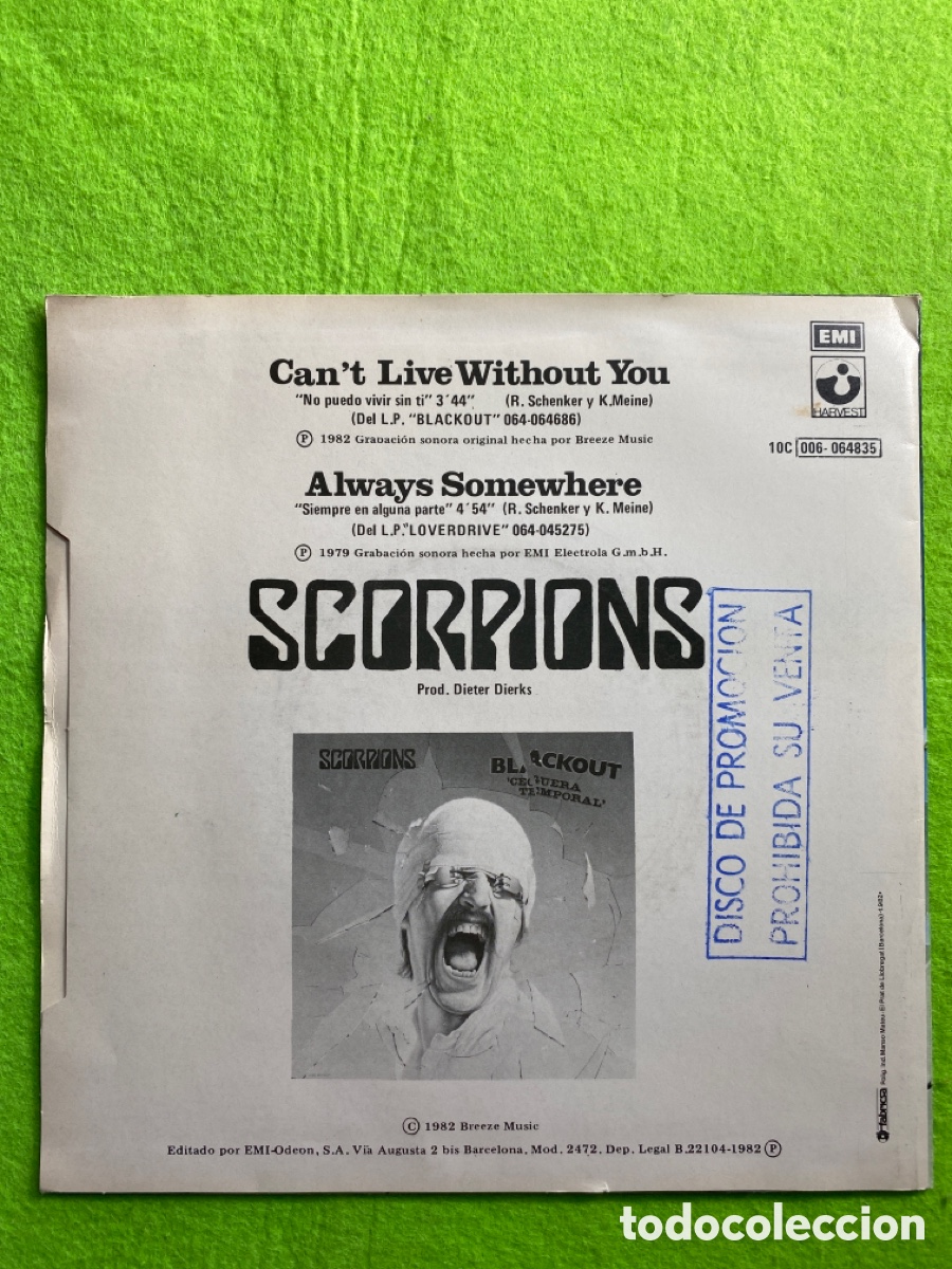 Discos de vinilo: Scorpions ( promocional) - Foto 2
