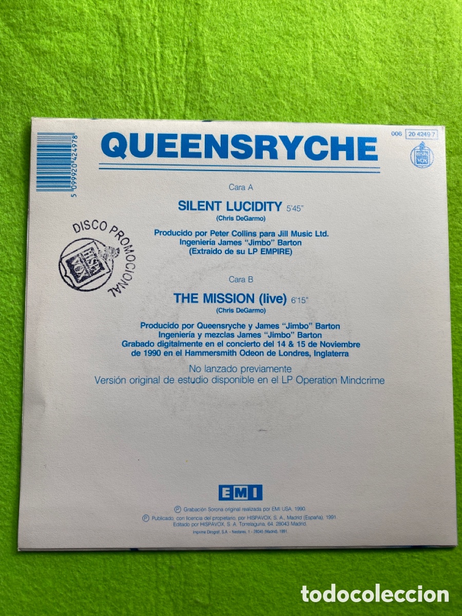 Discos de vinilo: Queensryche ( promocional) - Foto 2