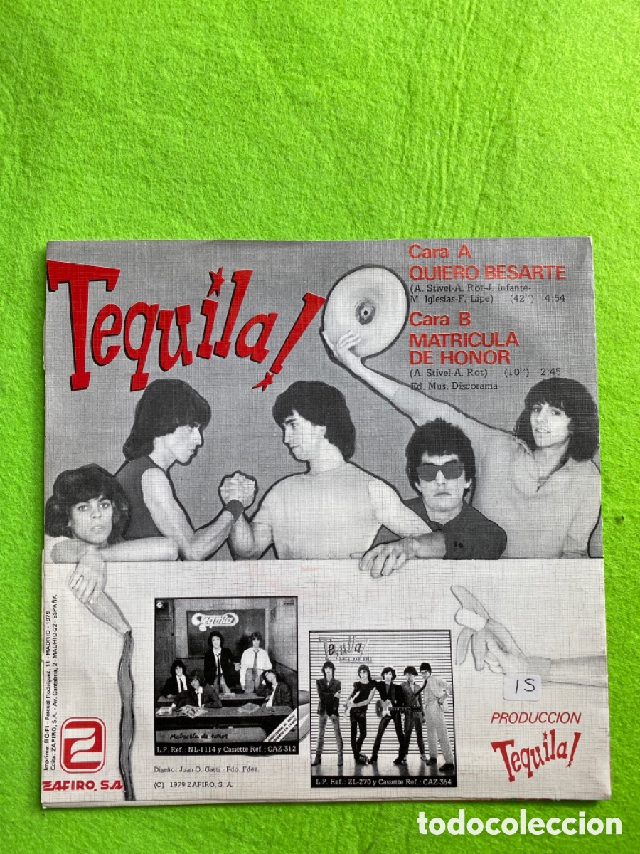 Discos de vinilo: Tequila ( promocional) - Foto 2