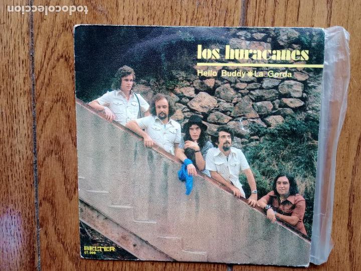 Discos de vinilo: Los Huracanes - Hello Buddy + la gorda - Foto 1