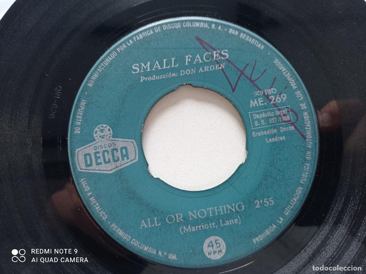Discos de vinilo: SMALL FACES - Understanding - SINGLE DECCA ESPA&Ntilde;A 1968 - Foto 2