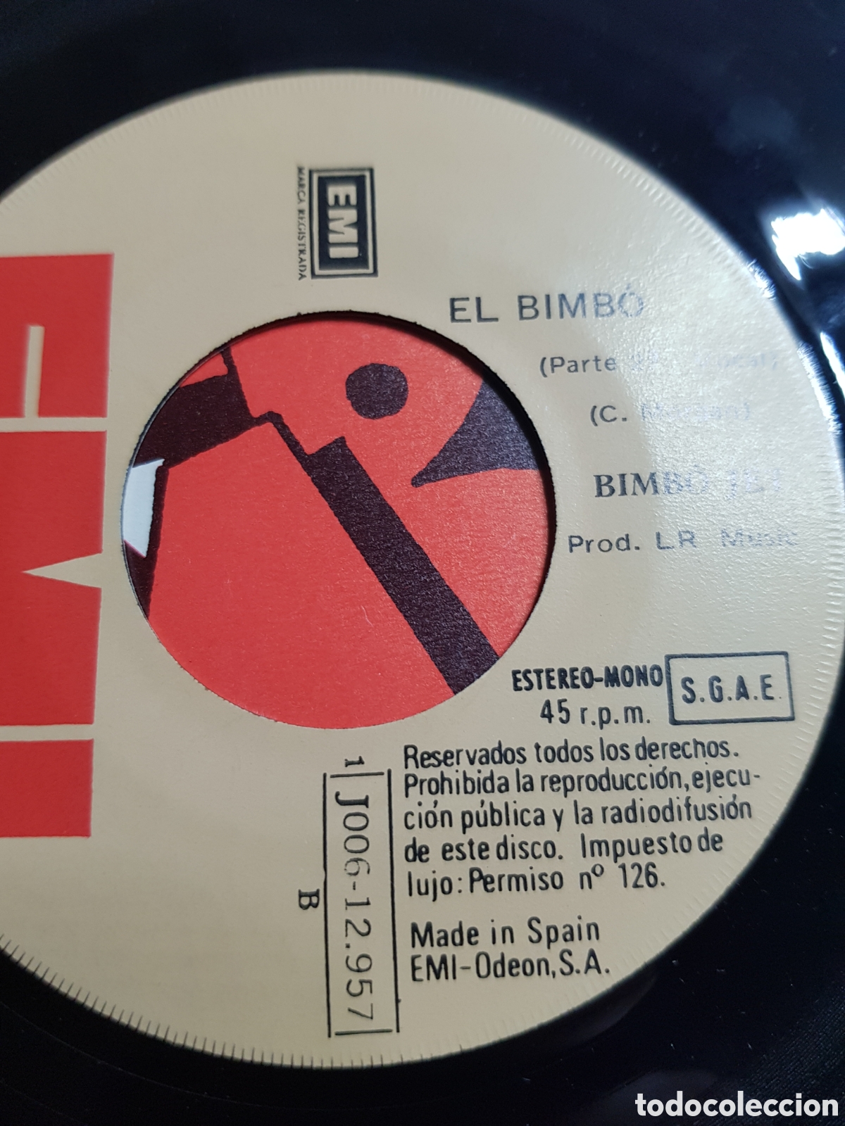 Discos de vinilo: Single 7&rdquo; Bimbo Jet 1974 El Bimbo. - Foto 3