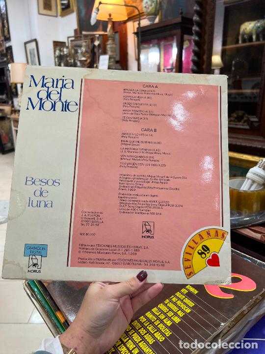 Discos de vinilo: LP MARIA DEL MONTE - BESOS DE LUNA - Foto 2