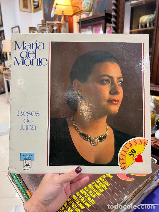 Discos de vinilo: LP MARIA DEL MONTE - BESOS DE LUNA - Foto 1