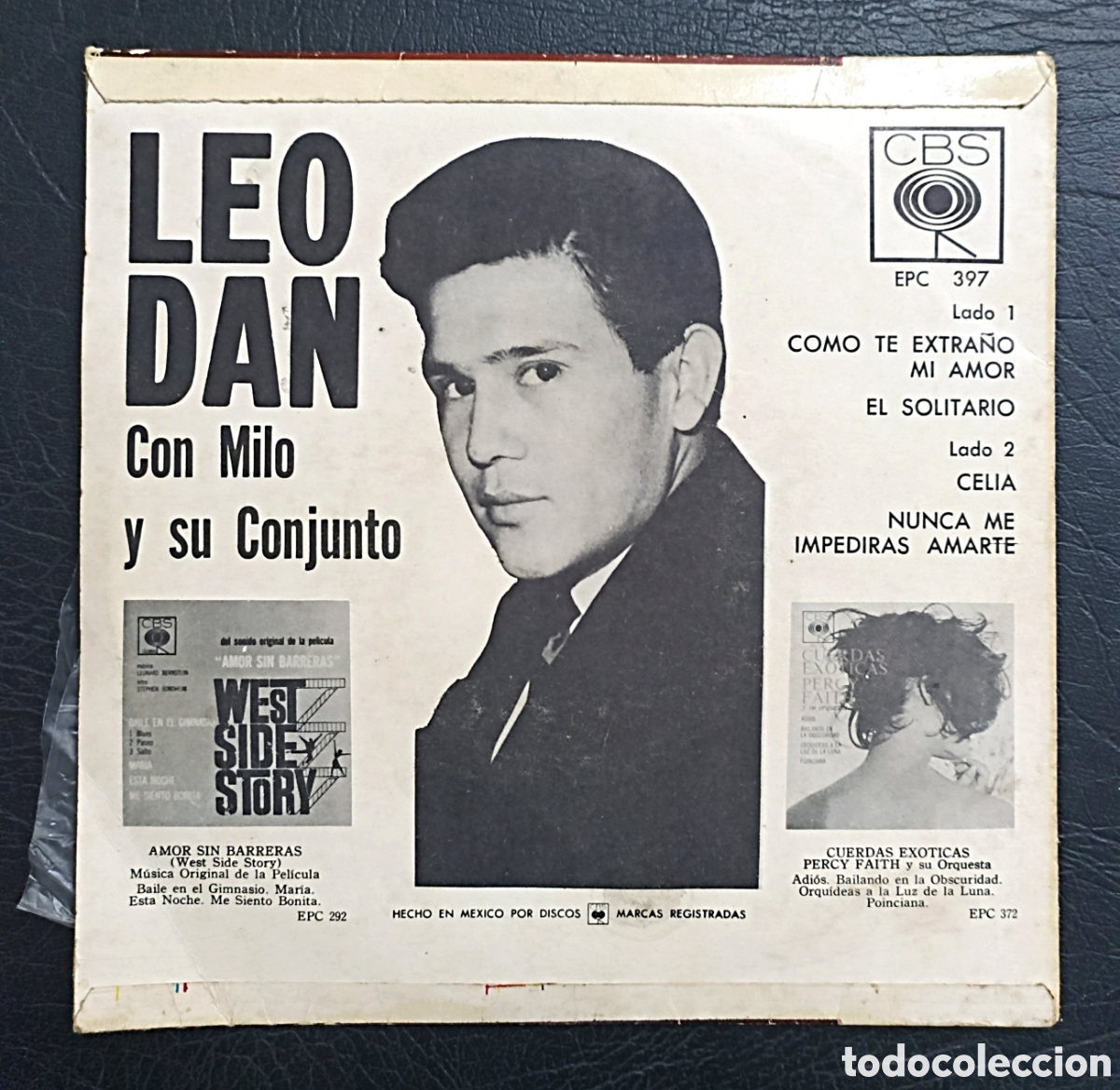 Discos de vinilo: EP LEO DAN - COMO TE EXTRA&Ntilde;O MI AMOR... - CBS - Foto 2