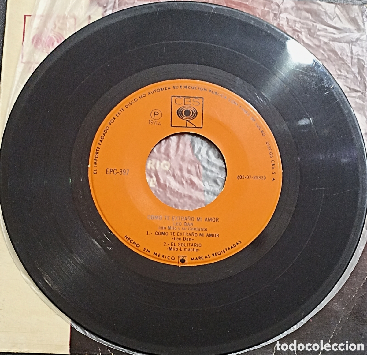 Discos de vinilo: EP LEO DAN - COMO TE EXTRA&Ntilde;O MI AMOR... - CBS - Foto 3