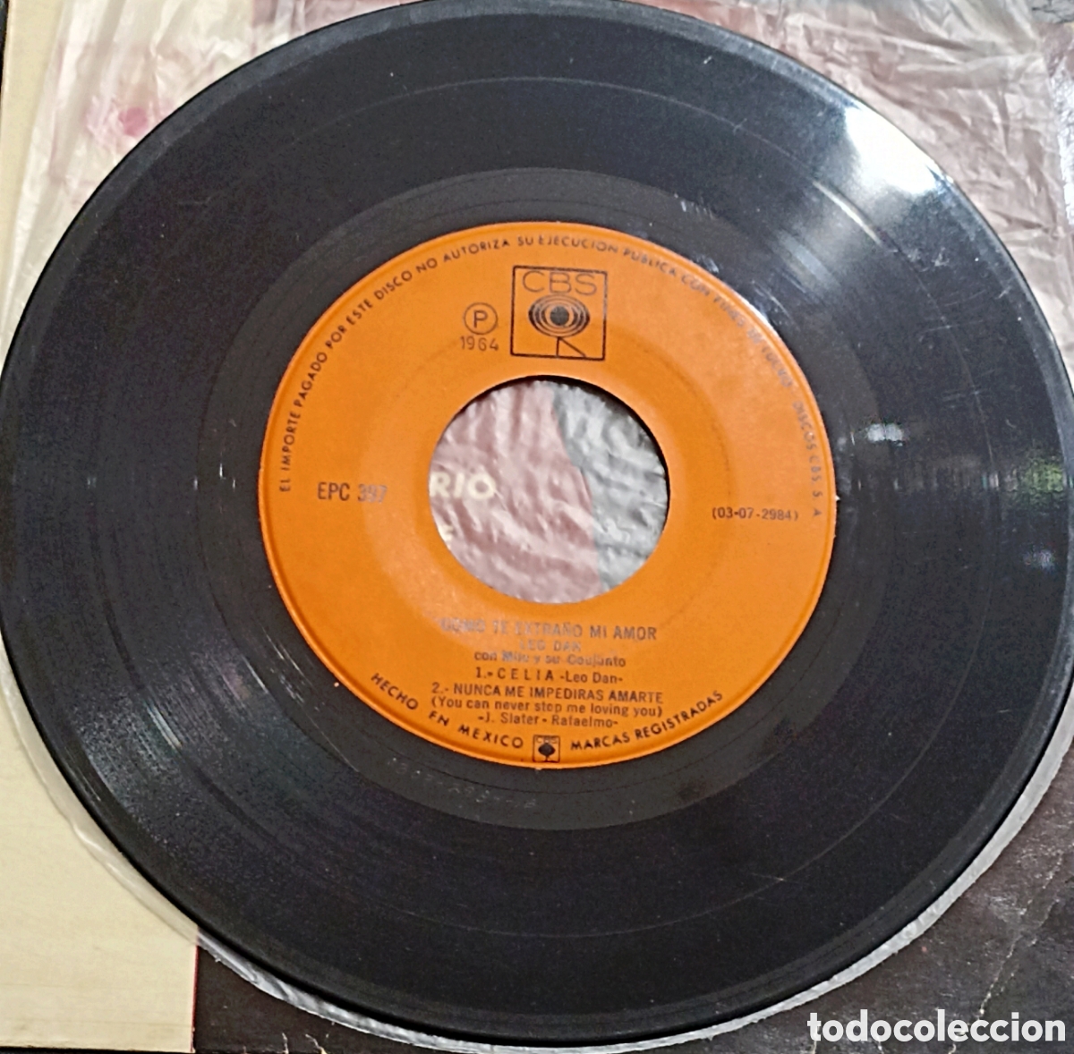 Discos de vinilo: EP LEO DAN - COMO TE EXTRA&Ntilde;O MI AMOR... - CBS - Foto 4
