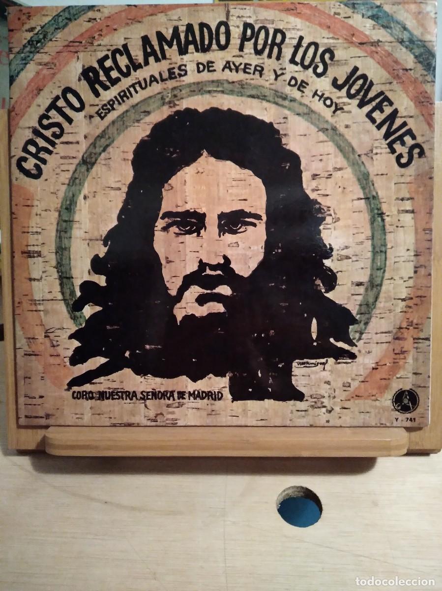 Vinyl records: CRISTO RECLAMADO POR LOS JOVENES-ESPIRITUALES DE AYER Y DE HOY-CORO NUESTRA SE&Ntilde;ORA DE MADRID-VINILO
