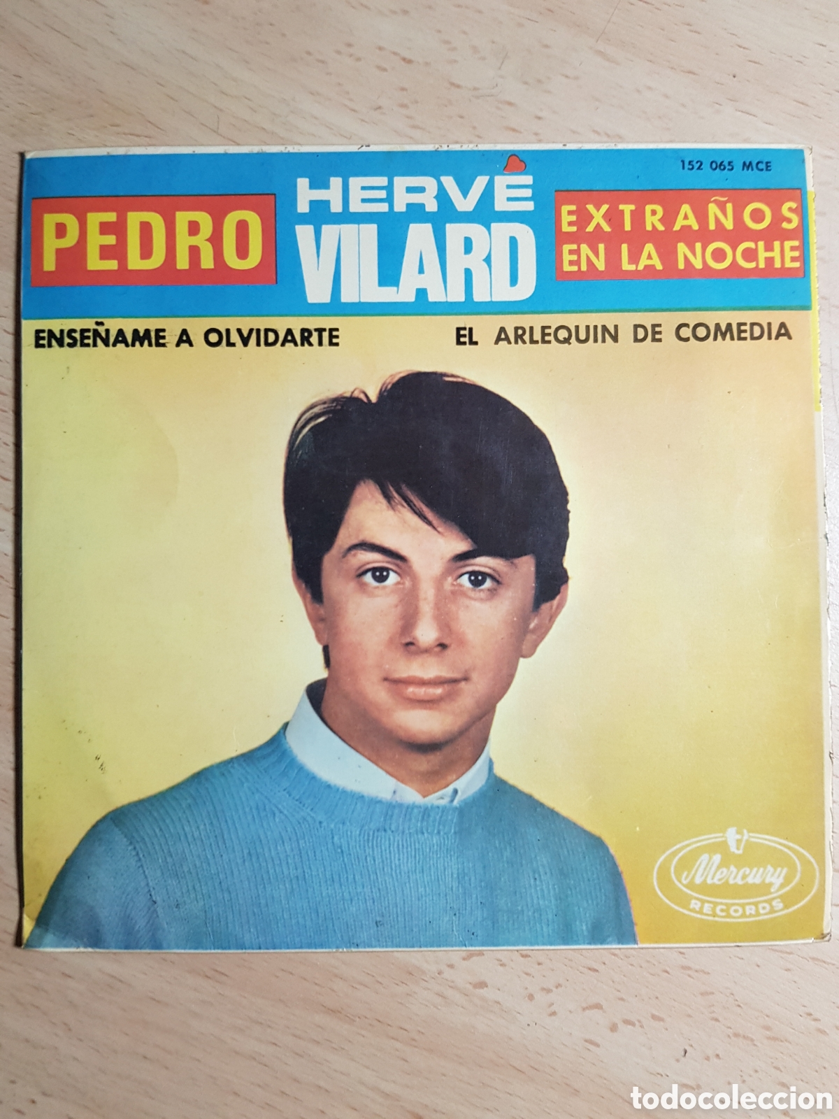 Discos de vinilo: EP 7&rdquo; Herve Vilard 1966 Pedro + 3. - Foto 1