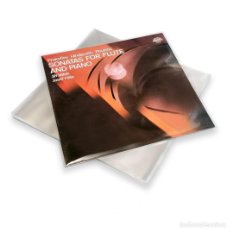 Discos de vinilo: 100 FUNDAS EXTERIORES EXTRA BRILLANTES TIPO CRISTAL PARA DISCOS DE VINILO LP - NUEVAS -