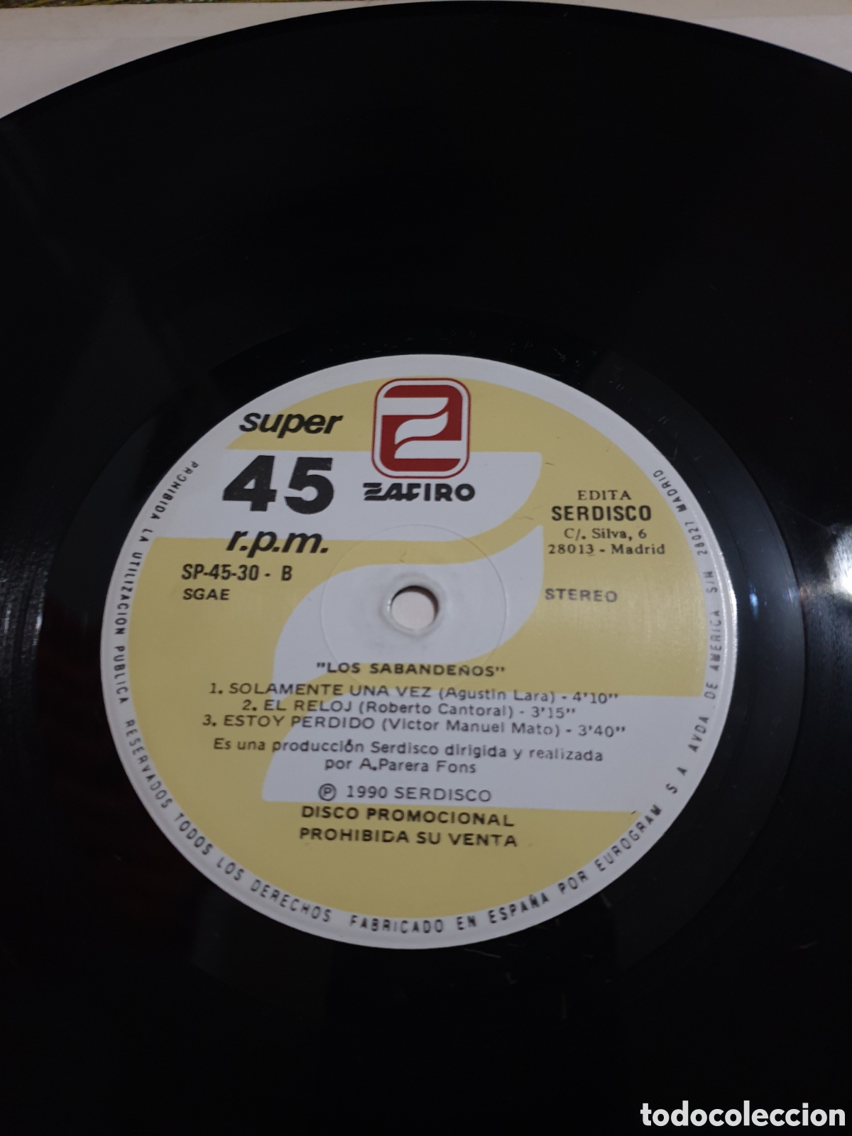 Discos de vinilo: Los Sabande&ntilde;os - a la luz de la luna - Foto 4