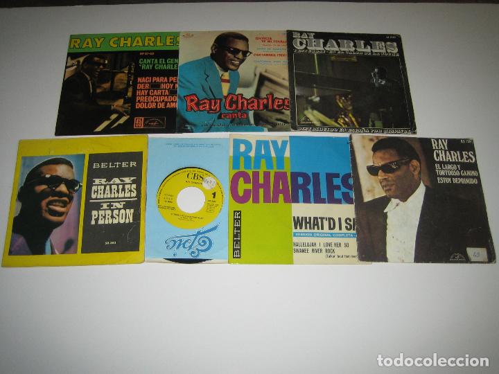 Discos de vinilo: RAY CHARLES - LOTE DE 7 DISCOS PEQUE&Ntilde;OS - Foto 1